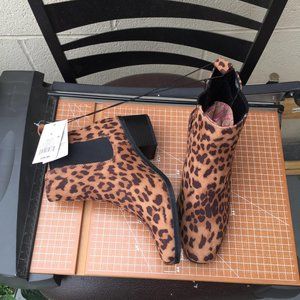 cheetah print boots- target